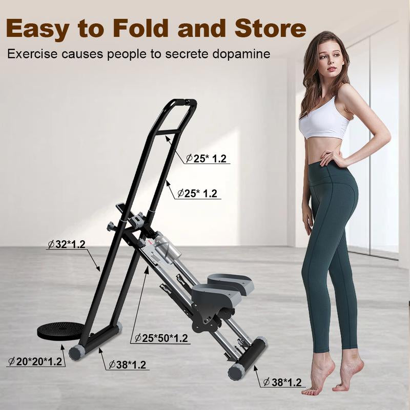 【Fallfreshness】Over SELF Vertical Climber Exercise Stair Stepper with Handlebar for Full-Body Workout Compact Cardio Climber Exercise Machine Vertical Climber for Home Gym Full Body Workout 220Lbs Weight Capacity
