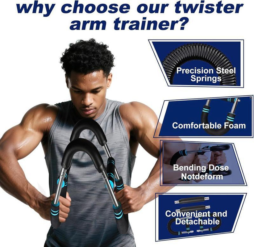 Arm Trainer | Workout | Chnest Workout | 2-In-1 Arm Strengthener with Adjustable Tension – Forearm/Chest Trainer, Portable Home Gym for Men