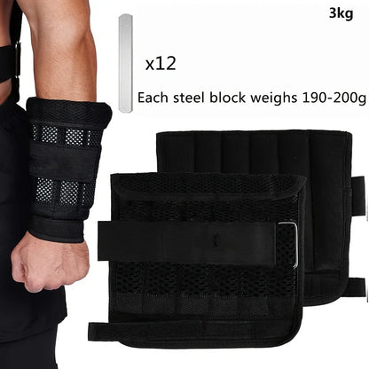 Adjustable Weight Vest, Ankle Weights with Weights, Wrist Weights, Gym Running Weights Strength Training Equipment Fitness Tools