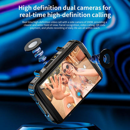 LOKMAT 4G SIM Card Android Smart Watch, 2.4" Large Screen Sport Smartwatch 1500Mah Dual Camera Wifi Bluetooth GPS Smart Watches for Men