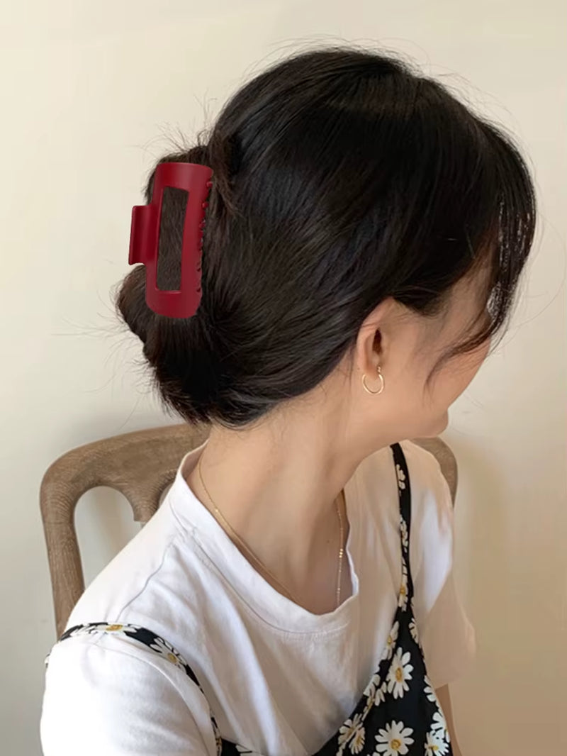 Silicone Soft Claw Clip Nonslip Elegant Hair Clip Flexible Trendy Hair Accessories for Birthday Christmas Gift