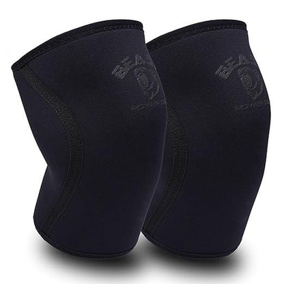 Beast Power Gear Neoprene Compression Knee Sleeves 7MM Knee Pads, Extra Support for Squats, Gym Crossfit Training Protective Gears, Powerlifting, Weightlifting Knee Sleeve, Wrestling Knee Brace for Men & Women