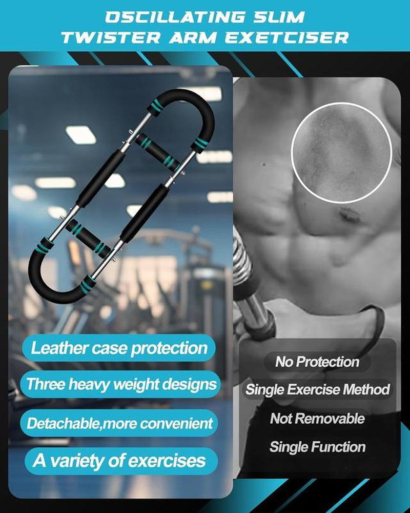 Arm Trainer | Workout | Chnest Workout | 2-In-1 Arm Strengthener with Adjustable Tension – Forearm/Chest Trainer, Portable Home Gym for Men