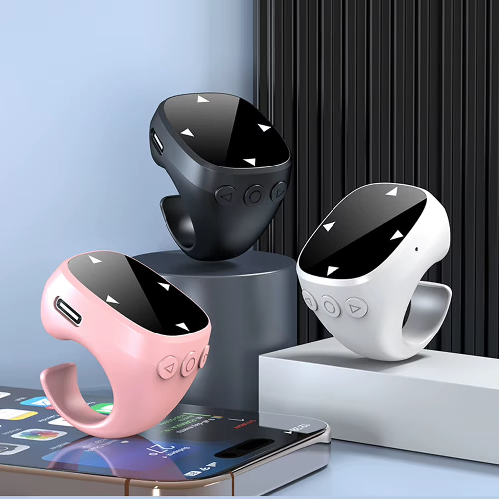 For Tiktok Scrolling Ring Bluetooth-Compatible 5.3 Video Scrolling Remote Control Finger Remote for Android Ios Iphone Ipad