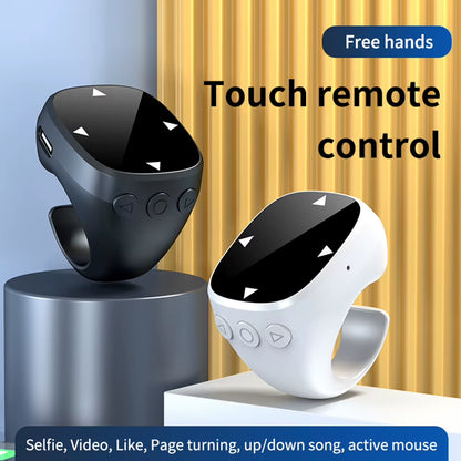 For Tiktok Scrolling Ring Bluetooth-Compatible 5.3 Video Scrolling Remote Control Finger Remote for Android Ios Iphone Ipad