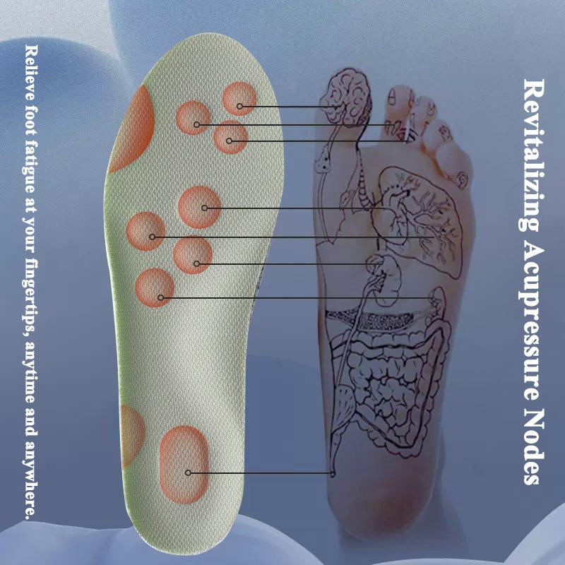 Soft Elastic Ultra-Breathable Bounce Shoe Insoles Men Women Tailored Lightweight Sweat Absorbent Comfortable 4D Cloud Insole anti Fatigue, Shock Absorption, Foot Pain Relief Footwear Insole