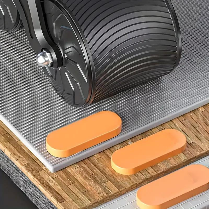 1Pc Unisex Pro Abdominal Wheel with Automatic Rebound - High-Performance Core Trainer for Rapid Fat Burning, Sculpted Belly, and Total-Body Fitness - Includes Comfortable Elbow Pad+Timepiece