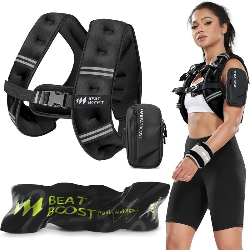 Weighted Vest for Women Men Beatboost 5 10 15 20 25 30Lb Weight Vest with Lronsand for Walking Strength Trainingrunning Workout