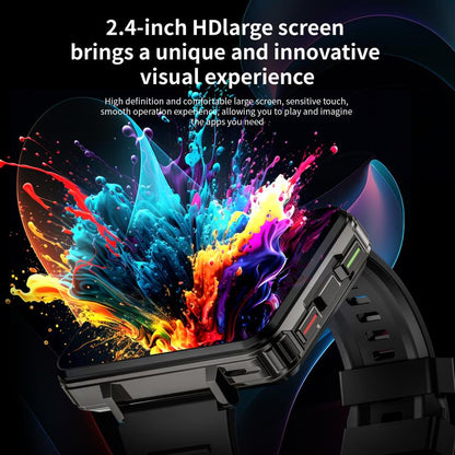 LOKMAT 4G SIM Card Android Smart Watch, 2.4" Large Screen Sport Smartwatch 1500Mah Dual Camera Wifi Bluetooth GPS Smart Watches for Men