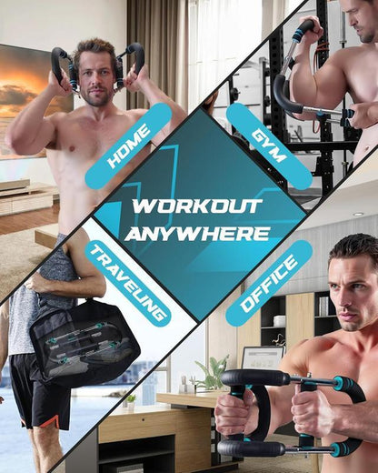 Arm Trainer | Workout | Chnest Workout | 2-In-1 Arm Strengthener with Adjustable Tension – Forearm/Chest Trainer, Portable Home Gym for Men